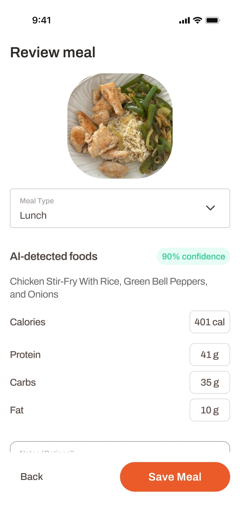 Fortify AI nutrition tracking